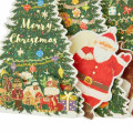 Japan Sanrio 3D Greeting Card - Christmas Santa & Christmas Tree - 4