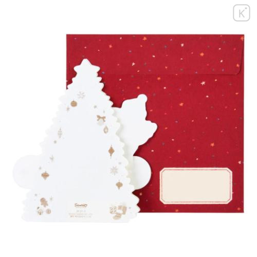 Japan Sanrio 3D Greeting Card - Christmas Santa & Christmas Tree - 5