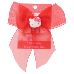 Japan Sanrio Satin Ribbon Bow Ponytail Holder - Hello Kitty