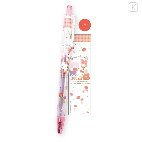 Japan Sanrio Color Gel Pen - Characters / Red - 1