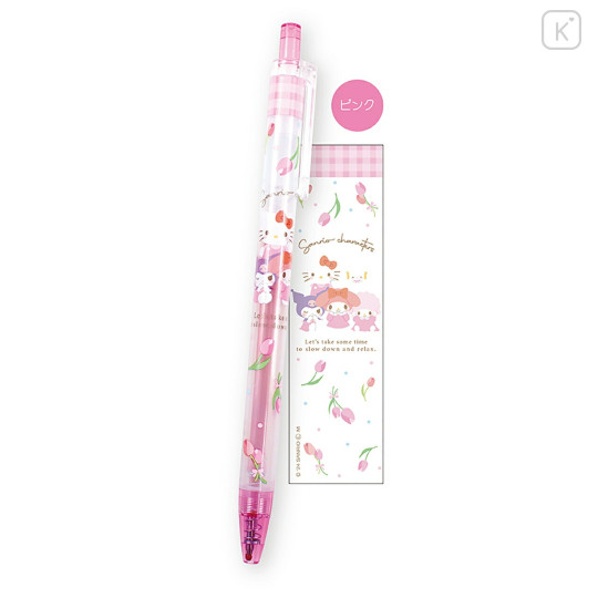 Japan Sanrio Color Gel Pen - Characters / Pink - 1