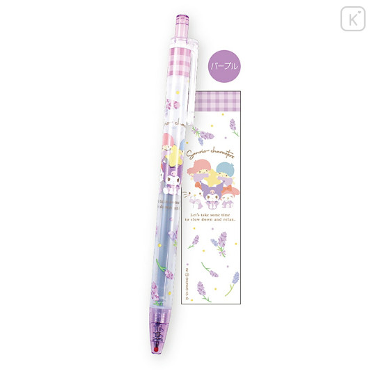 Japan Sanrio Color Gel Pen - Characters / Purple - 1