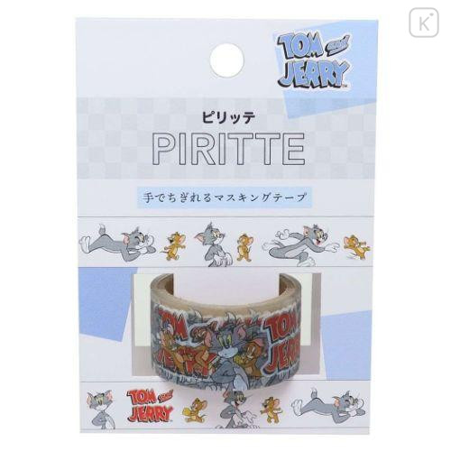 Japan Tom and Jerry Piritte Masking Tape - Tom & Jerry / Blue - 1