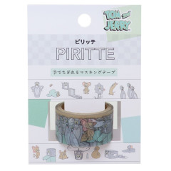 Japan Tom and Jerry Piritte Masking Tape - Tom & Jerry / Green