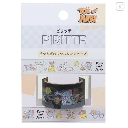 Japan Tom and Jerry Piritte Masking Tape - Tom & Jerry / Grey - 1