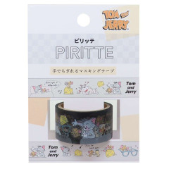 Japan Tom and Jerry Piritte Masking Tape - Tom & Jerry / Grey