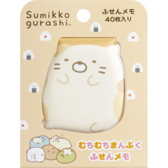 Japan San-X Sticky Notes with Squishy Cover - Sumikko Gurashi / Neko Calico Cat