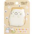 Japan San-X Sticky Notes with Squishy Cover - Sumikko Gurashi / Neko Calico Cat - 1