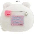 Japan San-X Plush Badge - Sumikko Gurashi / Emoji Shirokuma Polar Bear - 3