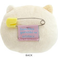 Japan San-X Plush Badge - Sumikko Gurashi / Emoji Neko Calico Cat Rice Ball - 3