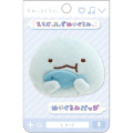 Japan San-X Plush Badge - Sumikko Gurashi / Emoji Tokage Dinosaur Lizard Fish - 1