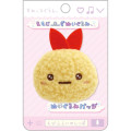 Japan San-X Plush Badge - Sumikko Gurashi / Emoji Ebifurai no Shippo Fried Shrimp Tail - 1