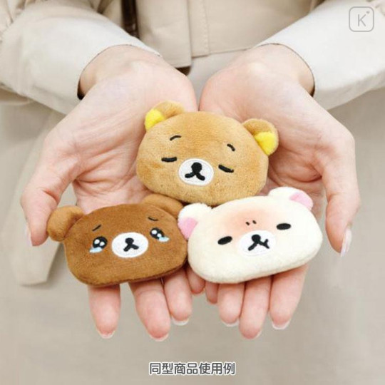 Japan San-X Plush Badge - Korilakkuma : Emoji Heart - 5