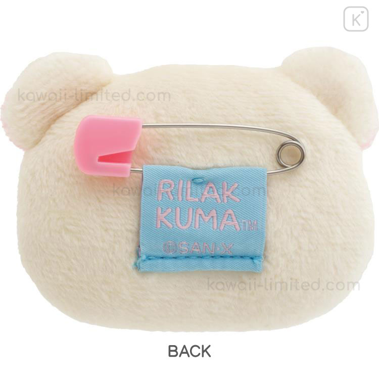 Japan San-X Plush Badge - Korilakkuma : Emoji Anger | Kawaii