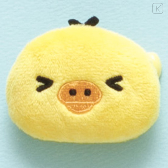 Japan San-X Plush Badge - Kiiroitori / Emoji - 2