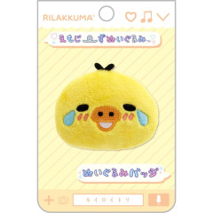 Japan San-X Plush Badge - Kiiroitori : Emoji Cry