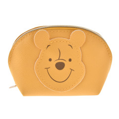 Japan Disney Triangular Mini Pouch - Pooh / Character Face