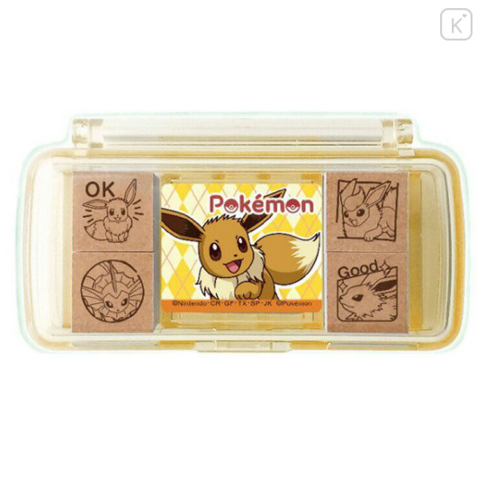 Japan Pokemon Mini Stamp Chop - Eevee Evolution - 1