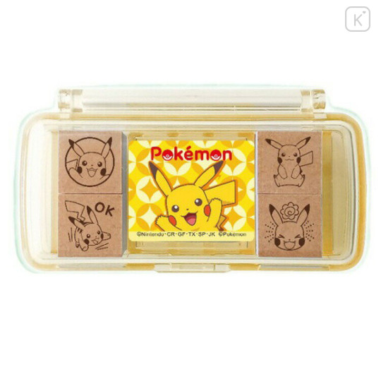 Japan Pokemon Mini Stamp Chop - Pikachu - 1