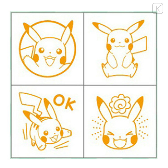 Japan Pokemon Mini Stamp Chop - Pikachu - 2