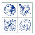 Japan Pokemon Mini Stamp Chop - Mew / Mythical Monsters - 2