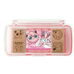 Japan Pokemon Mini Stamp Chop - Sylveon & Jigglypuff & Alcremie / Fairy Monsters