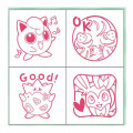 Japan Pokemon Mini Stamp Chop - Sylveon & Jigglypuff & Alcremie / Fairy Monsters - 2