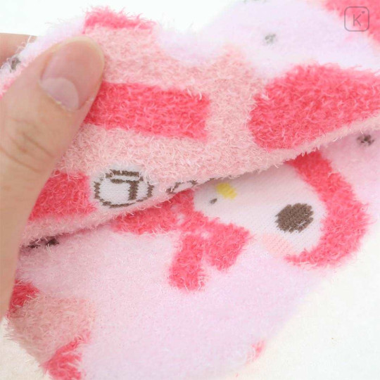 Japan Sanrio Fluffy Socks - My Melody / Bear - 2