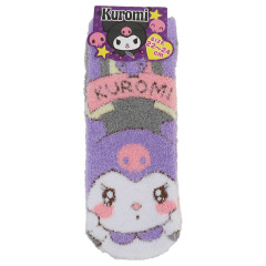 Japan Sanrio Fluffy Socks - Kuromi / Hug Me