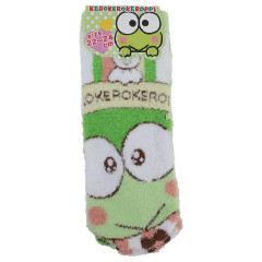 Japan Sanrio Fluffy Socks - Keroppi / Hug Me