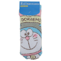 Japan Doraemon Fluffy Socks - Doraemon / Hug Me