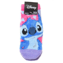 Japan Disney Fluffy Socks - Stitch / Pink