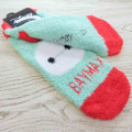 Japan Disney Fluffy Socks - Baymax / Green Red - 2