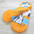 Japan Peanuts Fluffy Socks - Snoopy / Orange Blue - 2