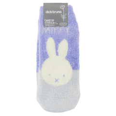 Japan Miffy Fluffy Socks - Miffy / Purple Grey