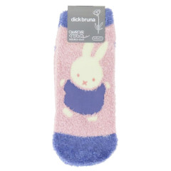 Japan Miffy Fluffy Socks - Miffy / Purple Pink