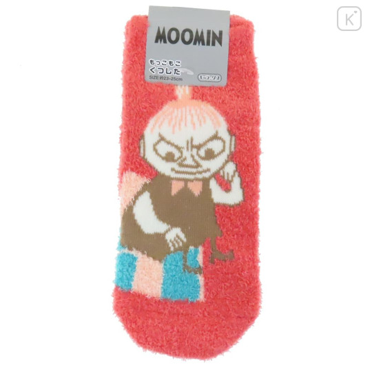 Japan Moomin Fluffy Socks - Little My / Cherry Pink - 1