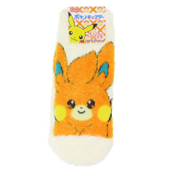 Japan Pokemon Fluffy Socks - Pawmi / Beige