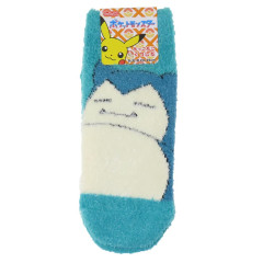 Japan Pokemon Fluffy Socks - Snorlax / Green