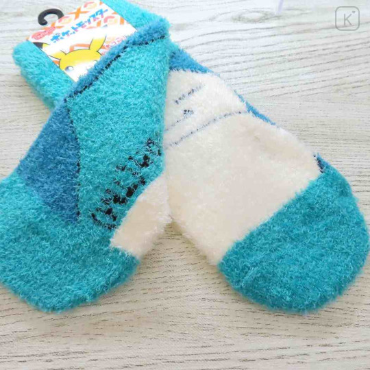 Japan Pokemon Fluffy Socks - Snorlax / Green - 2