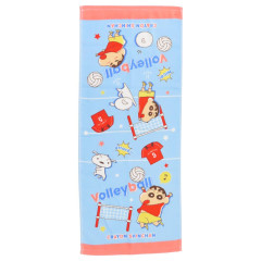 Japan Crayon Shin-chan Face Towel - Shinnosuke Nohara & Shiro / Sky Blue