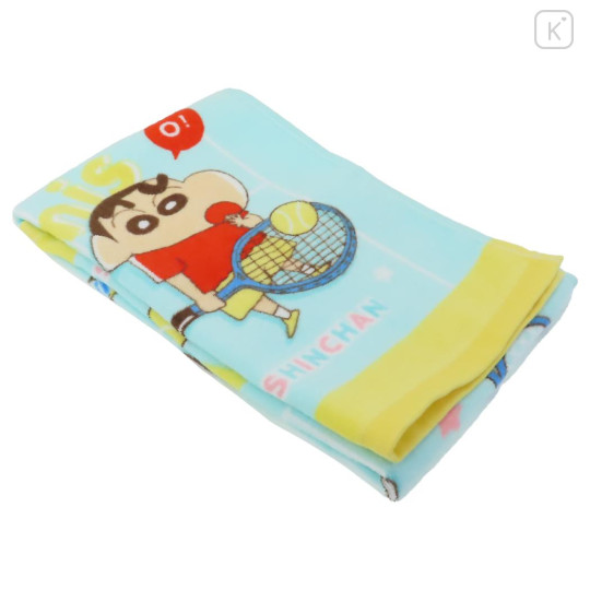 Japan Crayon Shin-chan Face Towel - Shinnosuke Nohara & Shiro / Light Blue - 3