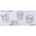 Japan Sanrio Flake Sticker Set & Case - Kuromi / Hug Heart - 2