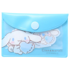 Japan Sanrio Flake Sticker Set & Case - Cinnamoroll / Hug Heart