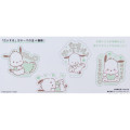 Japan Sanrio Flake Sticker Set & Case - Pochacco / Hug Heart - 2