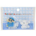 Japan Crayon Shin-chan Acrylic Clip Set - Shinnosuke Nohara & Shiro / Glitter - 1