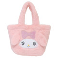 Japan Sanrio Fluffy Fur Handbag - My Melody / Heart Eyes - 1