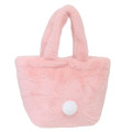 Japan Sanrio Fluffy Fur Handbag - My Melody / Heart Eyes - 2