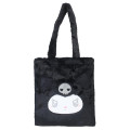 Japan Sanrio Fluffy Fur Tote Bag - Kuromi / Heart Eyes - 1