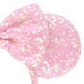 Japan Tokyo Disney Resort Glitter Headband - Minnie Mouse / Sequin Pale Pink - 3